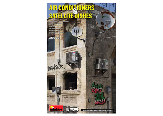 AIR CONDITIONED & SATELLITE DISHES KIT 1:35 - Miniart - MIN35638