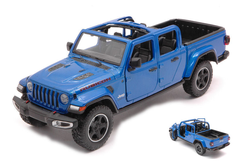 JEEP GLADIATOR RUBICON OPEN TOP BLUE 1:24 - MotorMax - MTM79370B