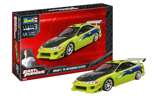 FAST & FURIOUS - BRIAN'S 1995 MITSUBISHI ECLIPSE   KIT 1:25 - Revell - RV07691