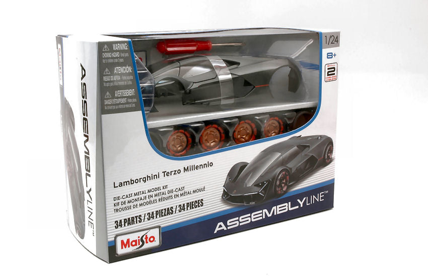LAMBORGHINI TERZO MILLENNIO 2020 SILVERGUN KIT 1:24 - Maisto - MI39287