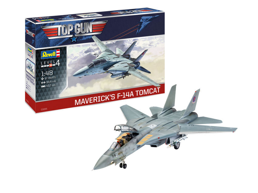 MAVERICK'S F-14A TOMCAT TOP GUN MOVIE KIT 1:48 - Revell - RV03865