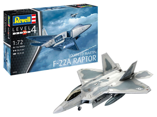 LOCKHEED MARTIN F-22A RAPTOR KIT 1:72 - Revell - RV03858
