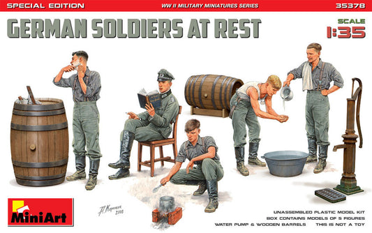 GERMAN SOLDIERS AT REST KIT 1:35 - Miniart - MIN35378