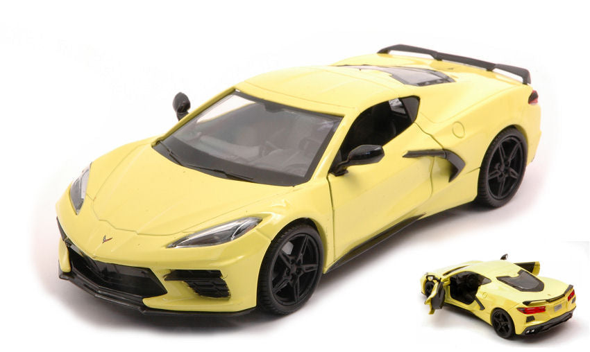CORVETTE STINGRAY 2020 YELLOW 1:24 - MotorMax - MTM79360Y