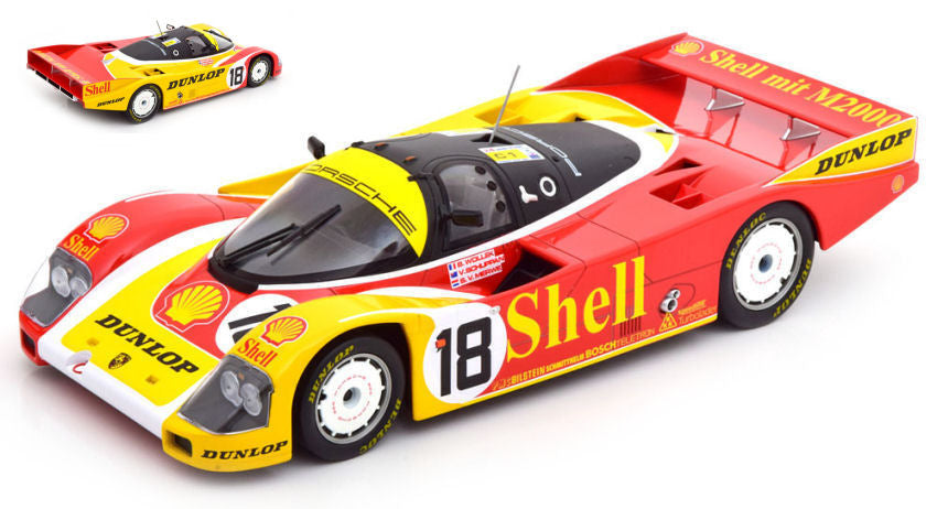 PORSCHE 962 C SHELL N.18 LM 1988 WOLLEK-SCHUPPAN v.d.MERVE 1:18 - Norev - NV187414