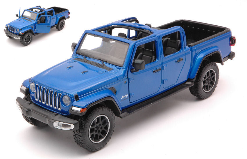 JEEP GLADIATOR OVERLAND OPEN TOP BLUE 1:24 - MotorMax - MTM79367B