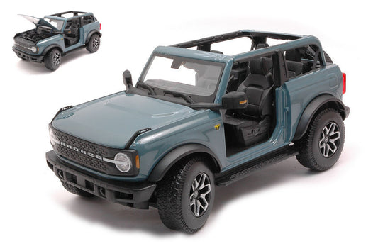 FORD BRONCO BADLANDS NO DOOR 2021 LIGHT BLUE 1:18 - Maisto - MI31457B