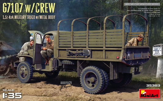G7107 W/CREW 1,5 t 4x4 CARGO TRUCK W/METAL BODY KIT 1:35 - Miniart - MIN35383