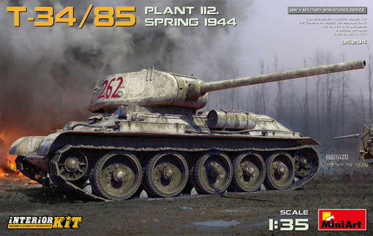 T34/85 PLANT 112 SPRING 1944 INTERIOR KIT 1:35 - Miniart - MIN35294
