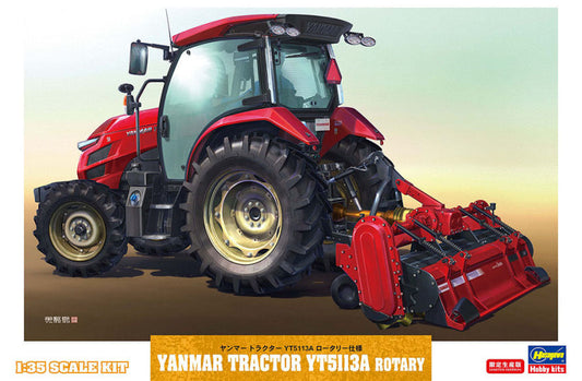 YANMAR TRACTOR YT5113A ROTARY KIT 1:35 - Hasegawa - HA66106