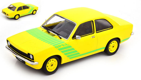 OPEL KADETT C SWINGER 1973 YELLOW/GREEN 1:18 - KK Scale - KKDC180673