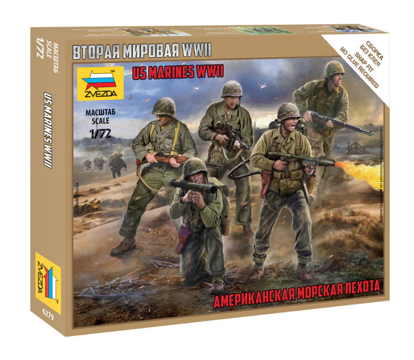 US MARINES WWII KIT 1:72 - Zvezda - Z6279