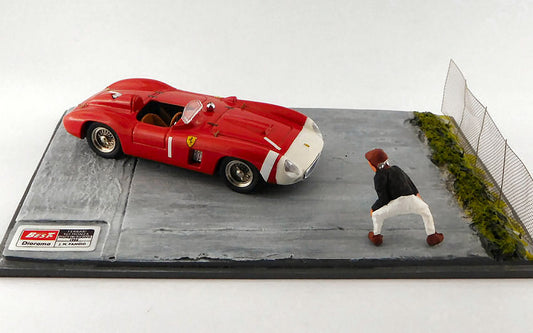 FERRARI 860 MONZA 1000 KM NURBURGRING 1965 J.M.FANGIO DIORAMA 1:43 - Best Model - BT9607
