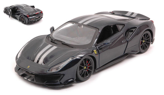 FERRARI 488 GTB DARK BLUE 1:24 - Burago - BU26026D