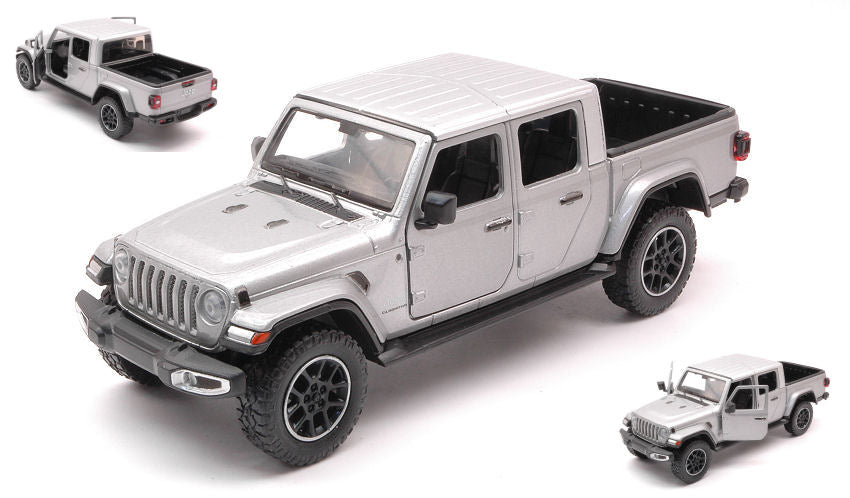 JEEP GLADIATOR 2020 OVERLAND HARD TOP SILVER 1:24 - MotorMax - MTM79365S