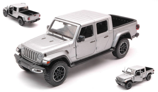 JEEP GLADIATOR 2020 OVERLAND HARD TOP SILVER 1:24 - MotorMax - MTM79365S