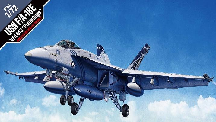 USN F7A-18E VFA-143 PUKIN DOGS KIT 1:72 - Academy - ACD12547