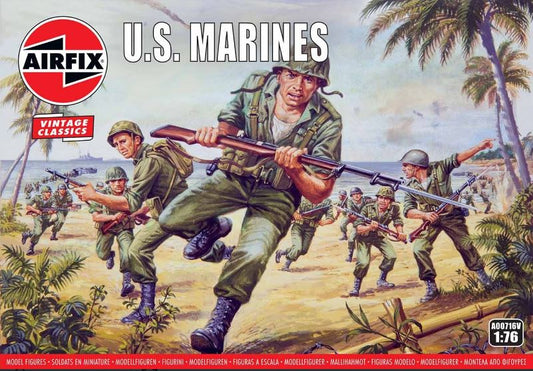 WWII US MARINES KIT 1:76 - Airfix - A00716V