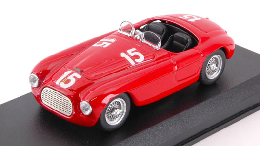 FERRARI 166 MM N.15 WINNER LUXEMBURG GP FINDEL 1949 LUIGI VILLORESI 1:43 - Art Model - AM0400