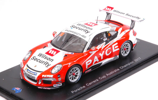 PORSCHE 911 GT3 CUP N.38 CARRERA AUSTRALIA 2017 CHAMPION DAVID WALL 1:43 - Spark Model - AS023