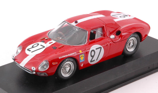 FERRARI 250 LM N.27 6th LM 1965 A.BOLLER-D.SPOERRY 1:43 - Best Model - BT9025-2
