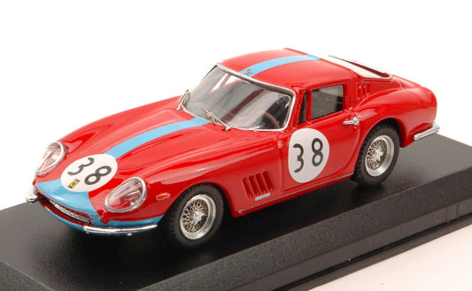 FERRARI 275 GTB/4 COUPE  N.38 WINNER 1000 KM PARIGI WESTEY-GASPAR 1:43 - Best Model - BT9560
