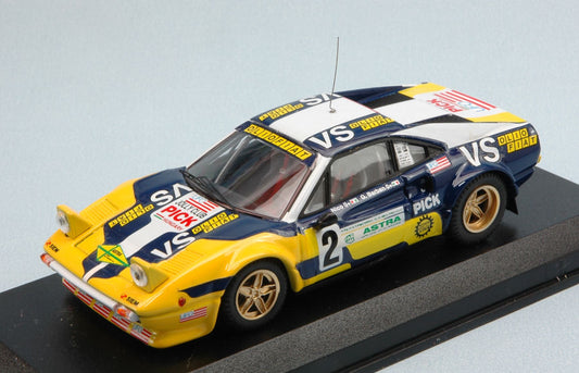 FERRARI 308 GTB N.2 RALLY VALLI PIACENTINE 1980 NICO/BARBAN 1:43 - Best Model - BT9615