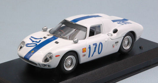 FERRARI 250 LM N.170 TARGA FLORIO 1966 A.W.SWANSON-R.ENNIS 1:43 - Best Model - BT9676