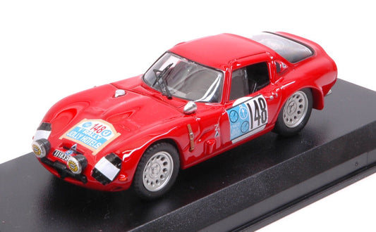 ALFA ROMEO TZ2 N.148 2nd RALLY JOLLY HOTEL 1965 A.DE ADAMICH-F.LINI 1:43 - Best Model - BT9705