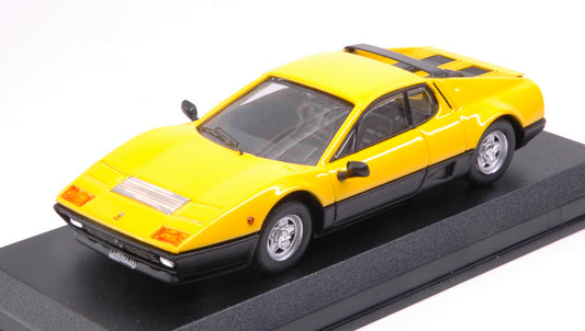 FERRARI 512 BB 1976 BICOLOR YELLOW AND BLACK 1:43 - Best Model - BT9723