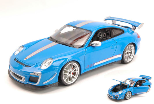 PORSCHE 911 GT3 RS 4.0 2012 BLUE 1:18 - Burago - BU11036BL