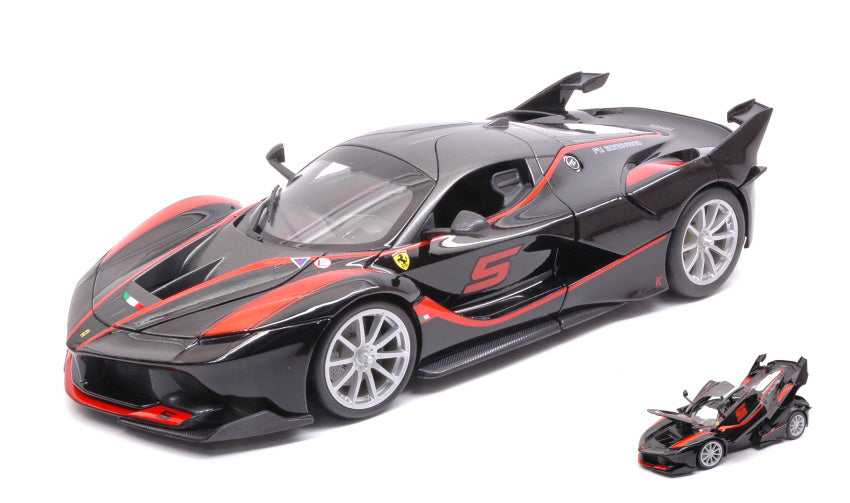 FERRARI FXX-K N.5 BLACK/RED 1:18 - Burago - BU16010BK