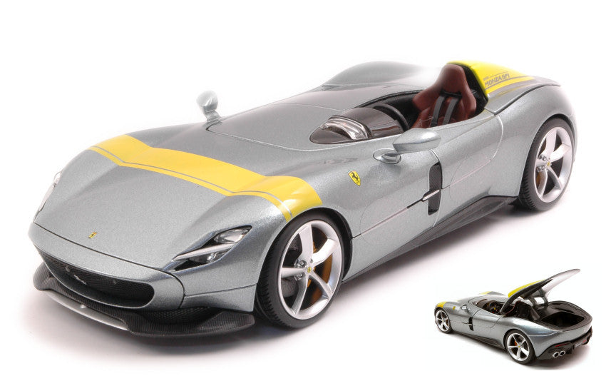 FERRARI MONZA SP1 2018 GREY 1:18 - Burago - BU16013