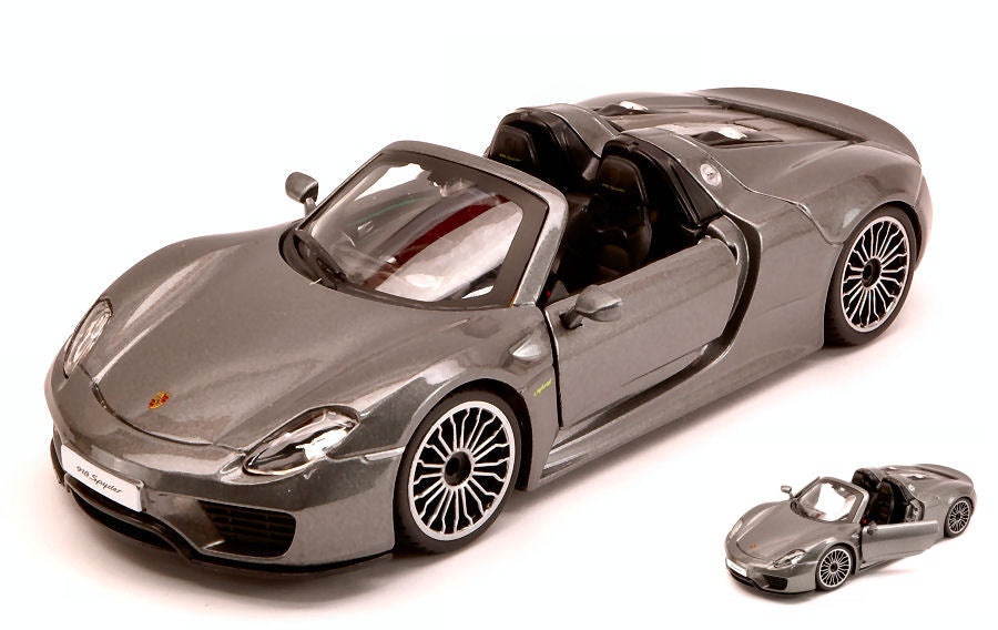 PORSCHE 918 SPYDER 2013 SILVERGUN 1:24 - Burago - BU21076