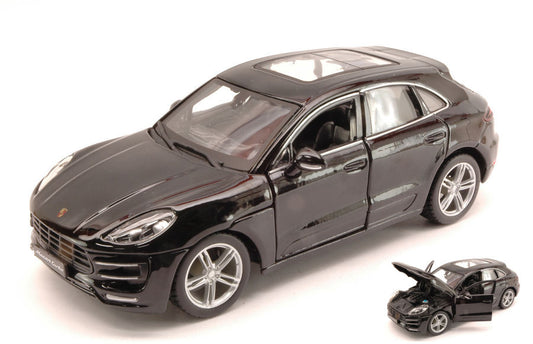 PORSCHE MACAN 2013 BLACK 1:24 - Burago - BU21077BK