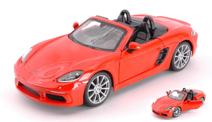 PORSCHE 718 BOXSTER CABRIOLET ORANGE 1:24 - Burago - BU21087O