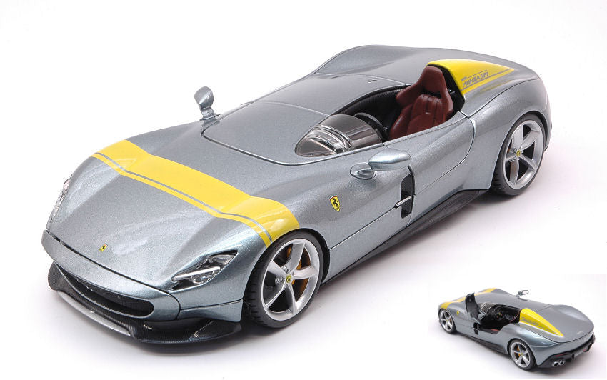 FERRARI MONZA SP1 2018 GREY 1:24 - Burago - BU26027