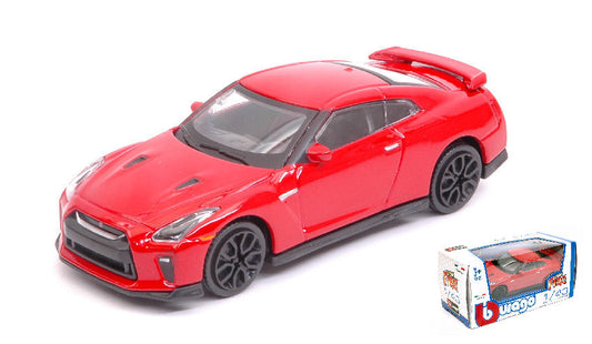 NISSAN GT-R 2017 RED 1:43 - Burago - BU30135R