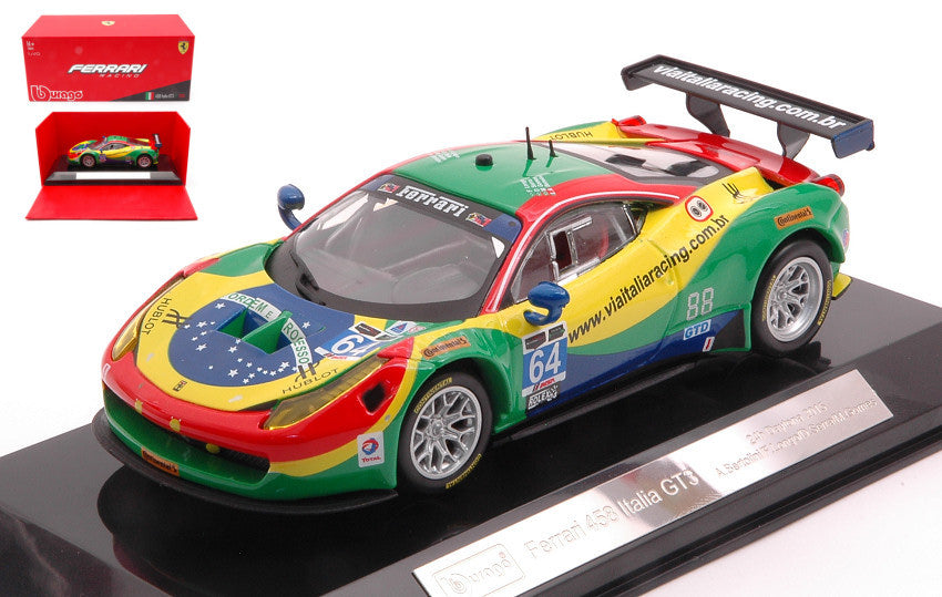 FERRARI 458 ITALIA GT3 TEAM SCUDERIA CORSA N.64 24h DAYTONA 2015 1:43 - Burago - BU36305