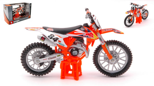 KTM SX 450 2018 RED BULL N.84 JEFFREY HERLINGS 1:18 - Burago - BU51081
