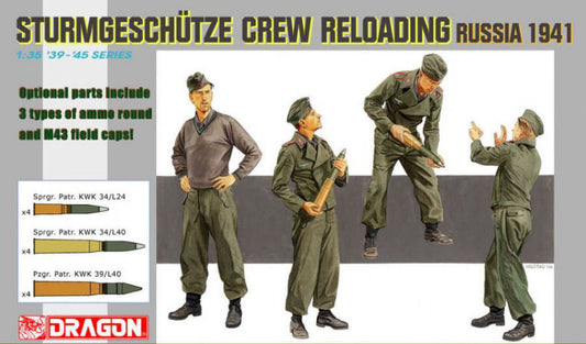 STURMGESCHUTZE CREW RELOADING RUSSIA 1941 KIT 1:35 - Dragon - D6192
