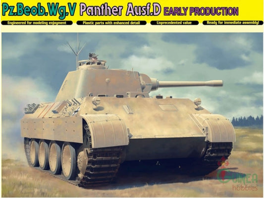 PZ.BEOB.WG.V PANTHER AUSF.D EARLY PRODUCTION KIT 1:35 - Dragon - D6813