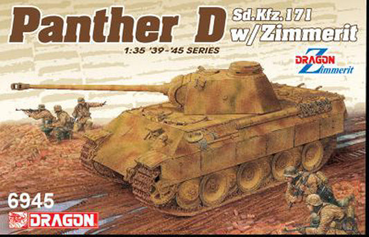 SD.KFZ.171 PANTHER AUSF.D W/ZIMMERIT KIT 1:35 - Dragon - D6945