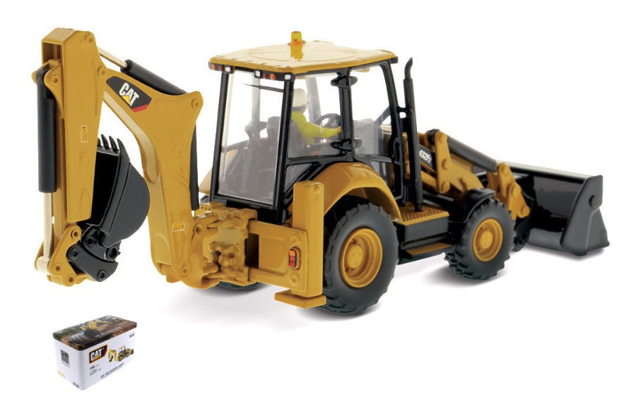 CAT 432F2 SIDE SHIFT BACKHOE LOADER 1:50 - Diecast Master - DM85249