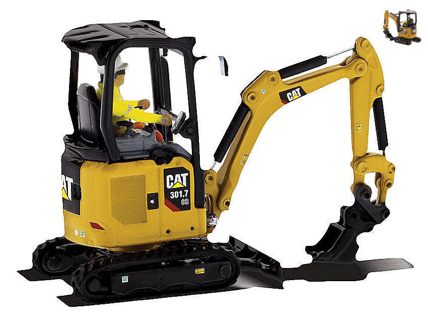 CAT 301.7 CR HYDRAULIC EXCAVATOR 1:50 - Diecast Master - DM85597
