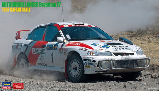 MITSUBISHI LANCER EVOLUTION IV SAFARI RALLY 1997 KIT 1:24 - Hasegawa - HA20395