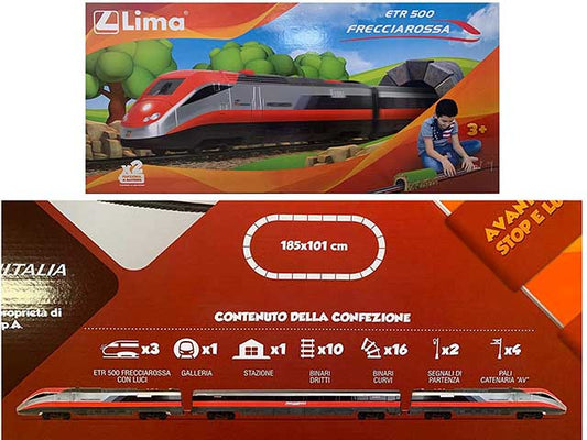 TRENO FRECCIAROSSA A BATTERIA SCALA HO 1:87 - Lima - HL1403A