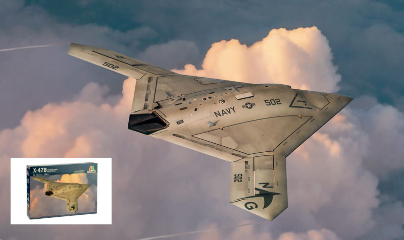 X-47B KIT 1:72 - Italeri - IT1421