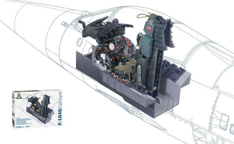 F-104 G COCKPIT KIT 1:12 - Italeri - IT2991