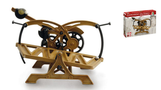 LEONARDO DA VINCI ROLLING BALL TIMER PIATTAFORMA ALTALENANTE KIT cm 26 - Italeri - IT3113